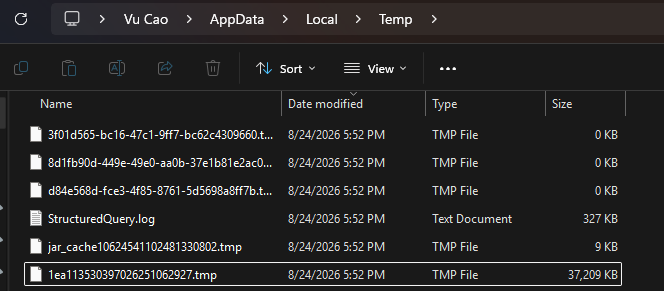 temp folder